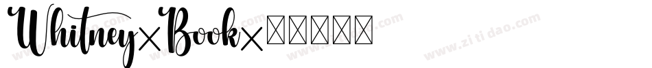 Whitney-Book字体转换