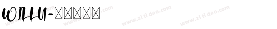 WILLU字体转换