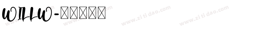WILLW字体转换