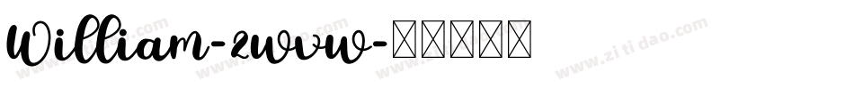 William-2wvw字体转换