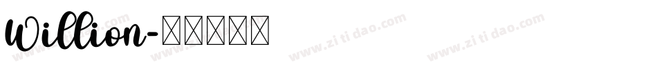Willion字体转换