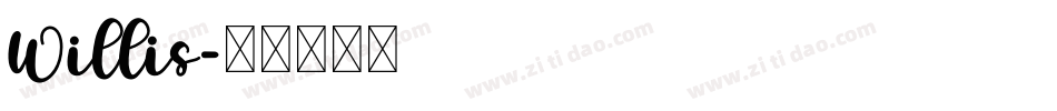 Willis字体转换