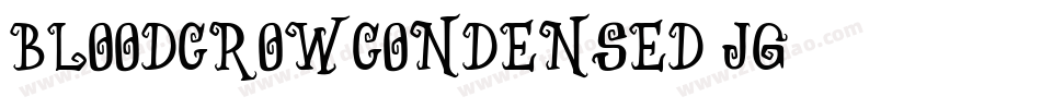 BloodCrowCondensed-jg70字体转换