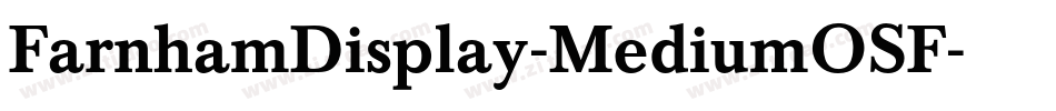 FarnhamDisplay-MediumOSF字体转换