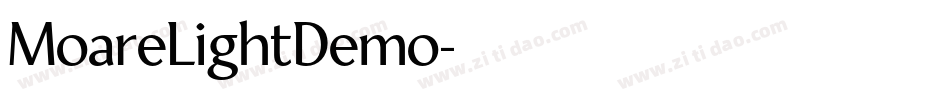 MoareLightDemo字体转换