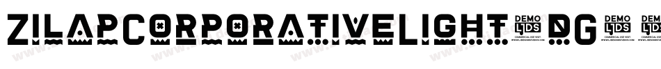 ZilapCorporativeLight-dG87字体转换
