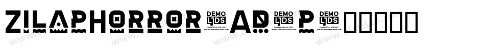 ZilapHorror-Ad7p字体转换