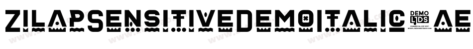 ZilapSensitiveDemoItalic-aer9字体转换