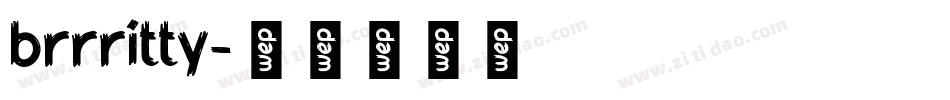 brrritty字体转换