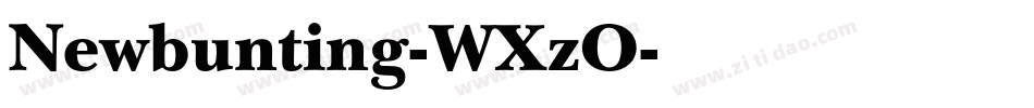 Newbunting-WXzO字体转换