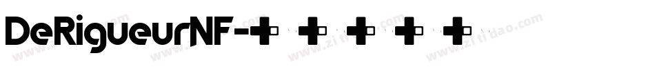 DeRigueurNF字体转换