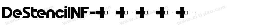 DeStencilNF字体转换