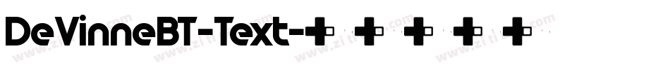 DeVinneBT-Text字体转换