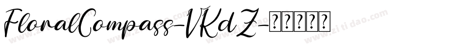 FloralCompass-VKdZ字体转换