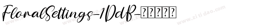 FloralSettings-1DdB字体转换