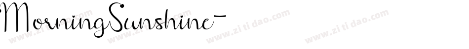 MorningSunshine字体转换
