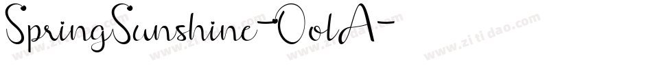 SpringSunshine-OolA字体转换