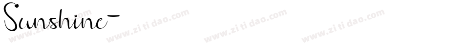 Sunshine字体转换