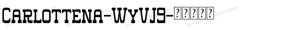 Carlottena-WyVJ9字体转换