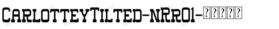 CarlotteyTilted-nRrO1字体转换