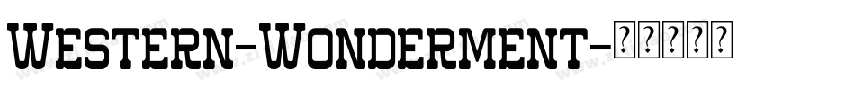 Western-Wonderment字体转换
