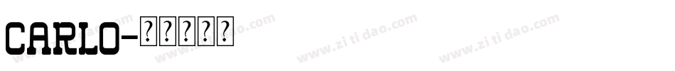carlo字体转换