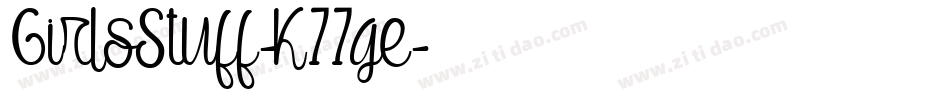 GirlsStuff-K77ge字体转换
