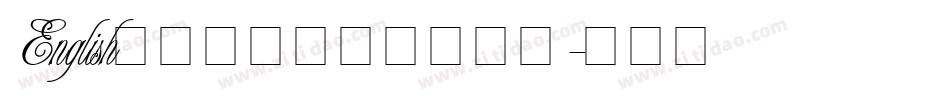 English叶根友粗黑英文转换器字体转换