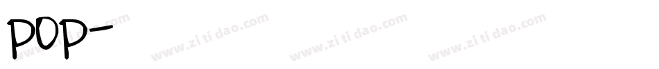 字母pop字库字体转换