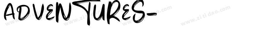 ADVENTURES字体转换