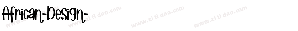 African-Design字体转换