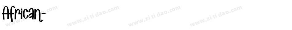 African字体转换