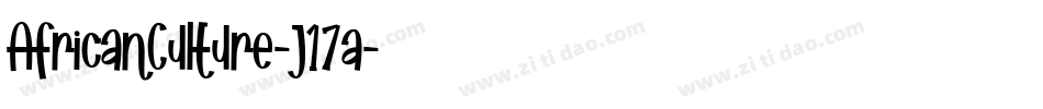 AfricanCulture-J17a字体转换