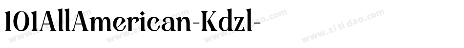101AllAmerican-Kdzl字体转换