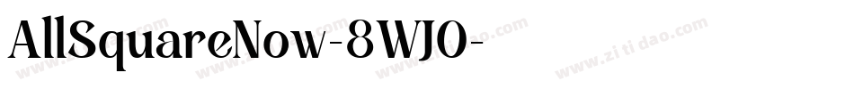 AllSquareNow-8WJ0字体转换