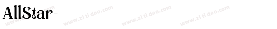 AllStar字体转换