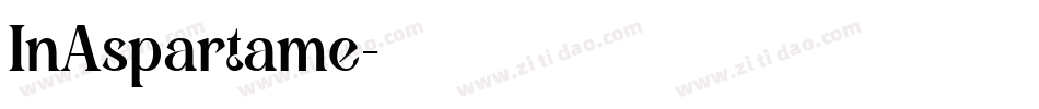 InAspartame字体转换