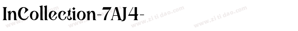 InCollection-7AJ4字体转换