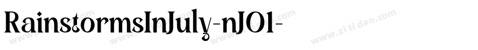 RainstormsInJuly-nJO1字体转换