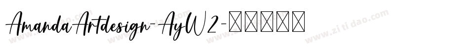 AmandaArtdesign-AyW2字体转换