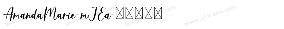 AmandaMarie-mJEa字体转换