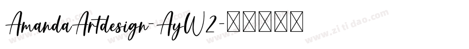 AmandaArtdesign-AyW2字体转换