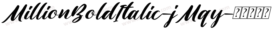 MillionBoldItalic-jMqy字体转换