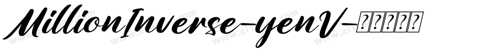 MillionInverse-yenV字体转换