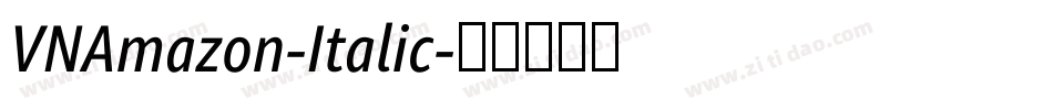 VNAmazon-Italic字体转换