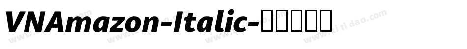 VNAmazon-Italic字体转换