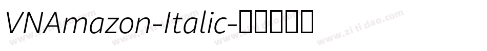 VNAmazon-Italic字体转换
