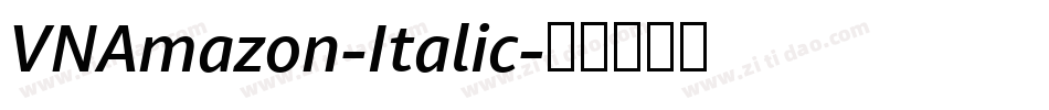 VNAmazon-Italic字体转换