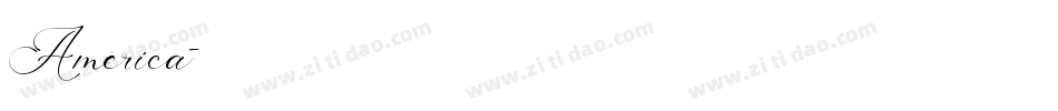 America字体转换