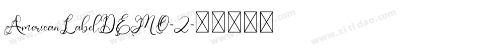 AmericanLabelDEMO-2字体转换